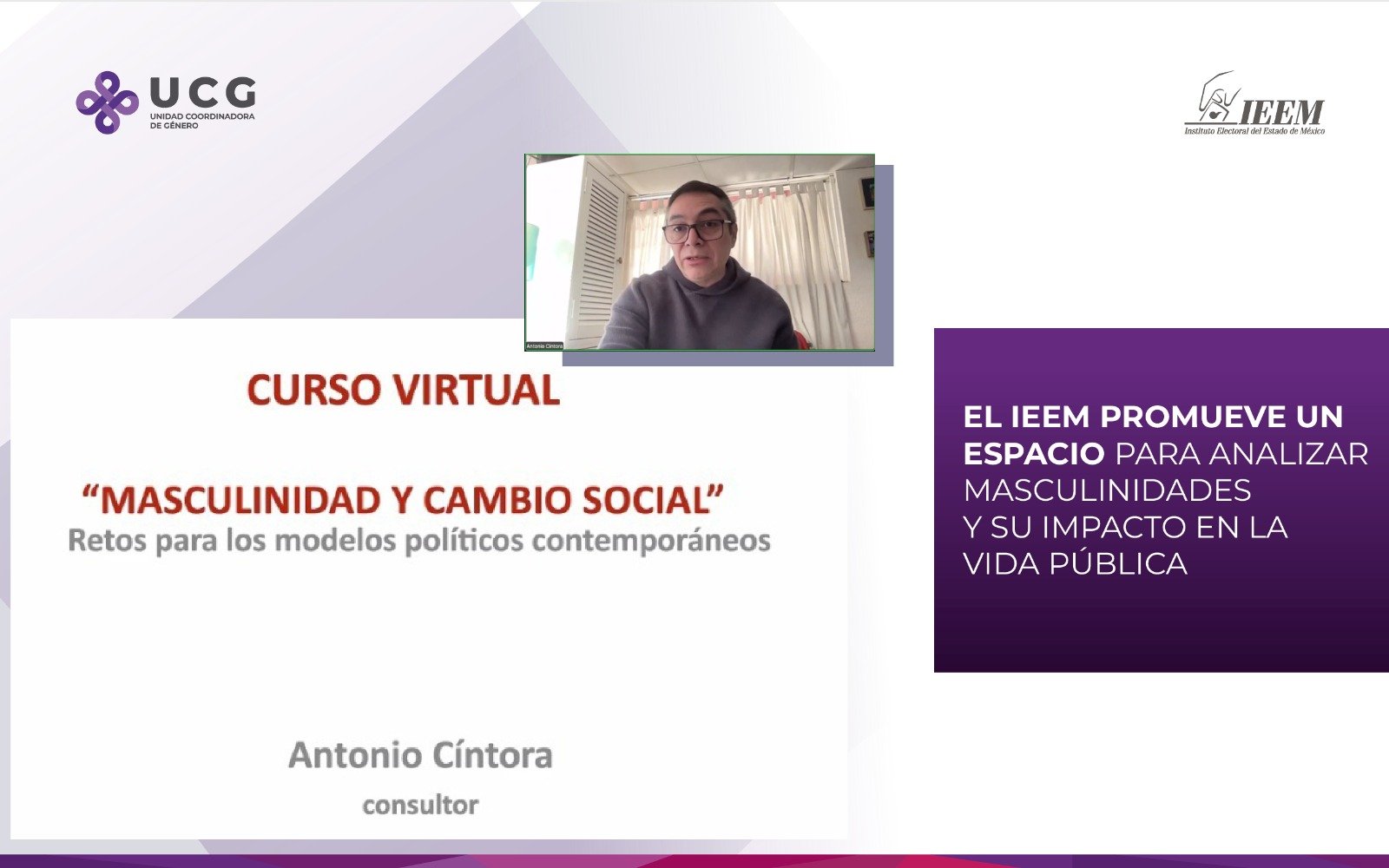 EL IEEM PROMUEVE UN ESPACIO PARA ANALIZAR MASCULINIDADES Y SU IMPACTO EN LA VIDA PÚBLICA