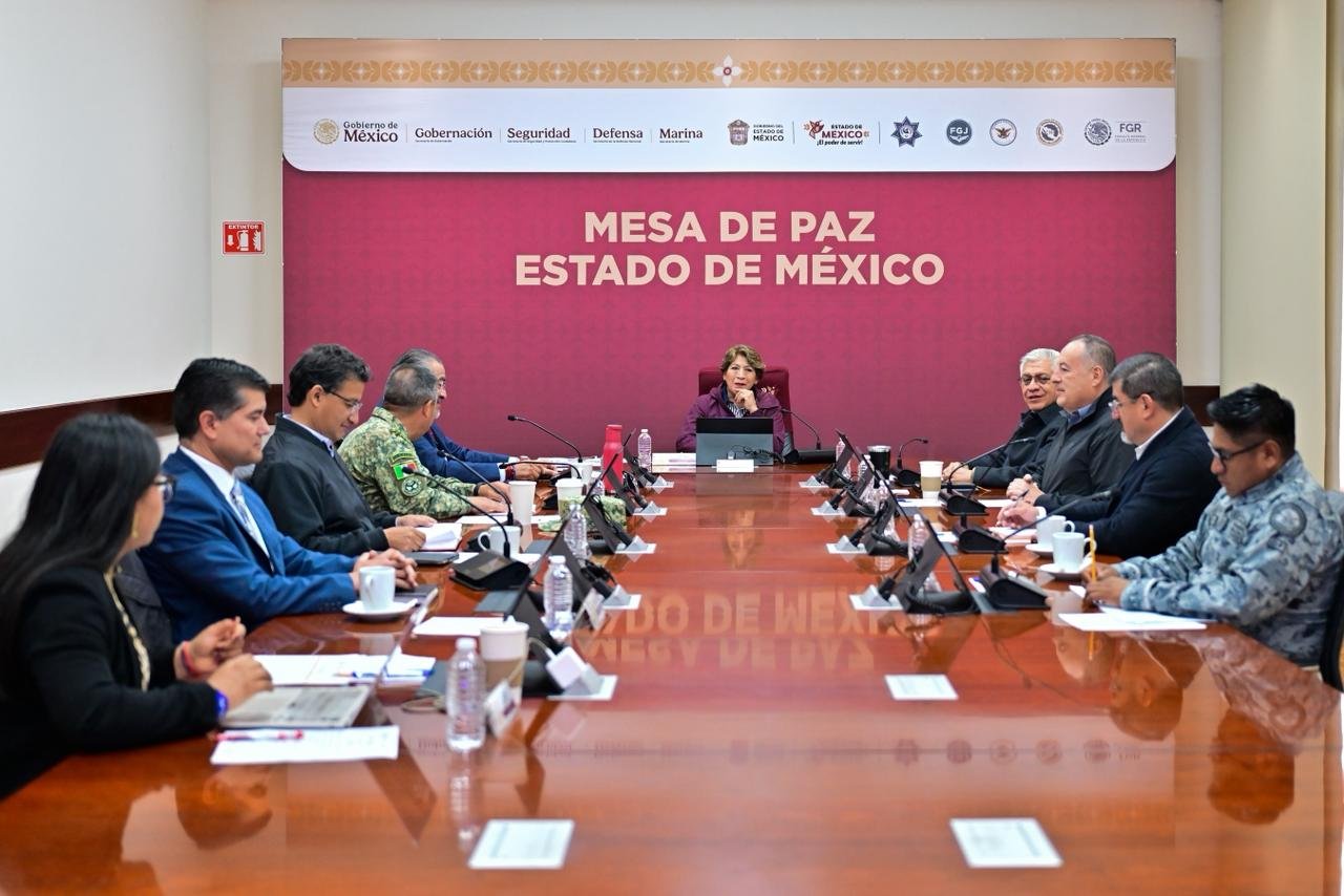 Baja en EdoMéx 11% delitos de alto impacto; con Mesa de Paz se avanza en la prevención y combate a ilícitos