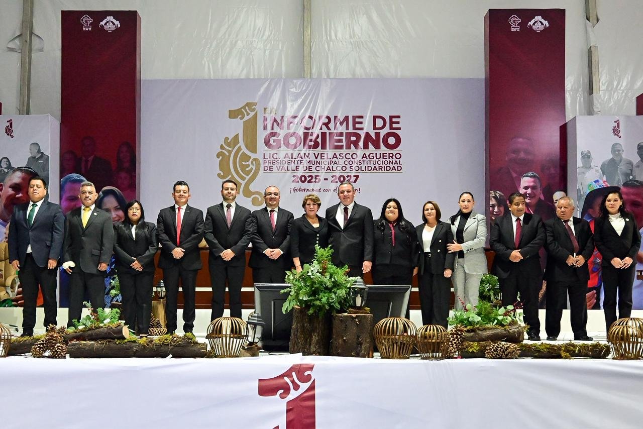 Gobernadora Delfina Gómez acude al Primer Informe en Valle de Chalco y destaca 121 acciones para transformar la zona oriente del EdoMéx