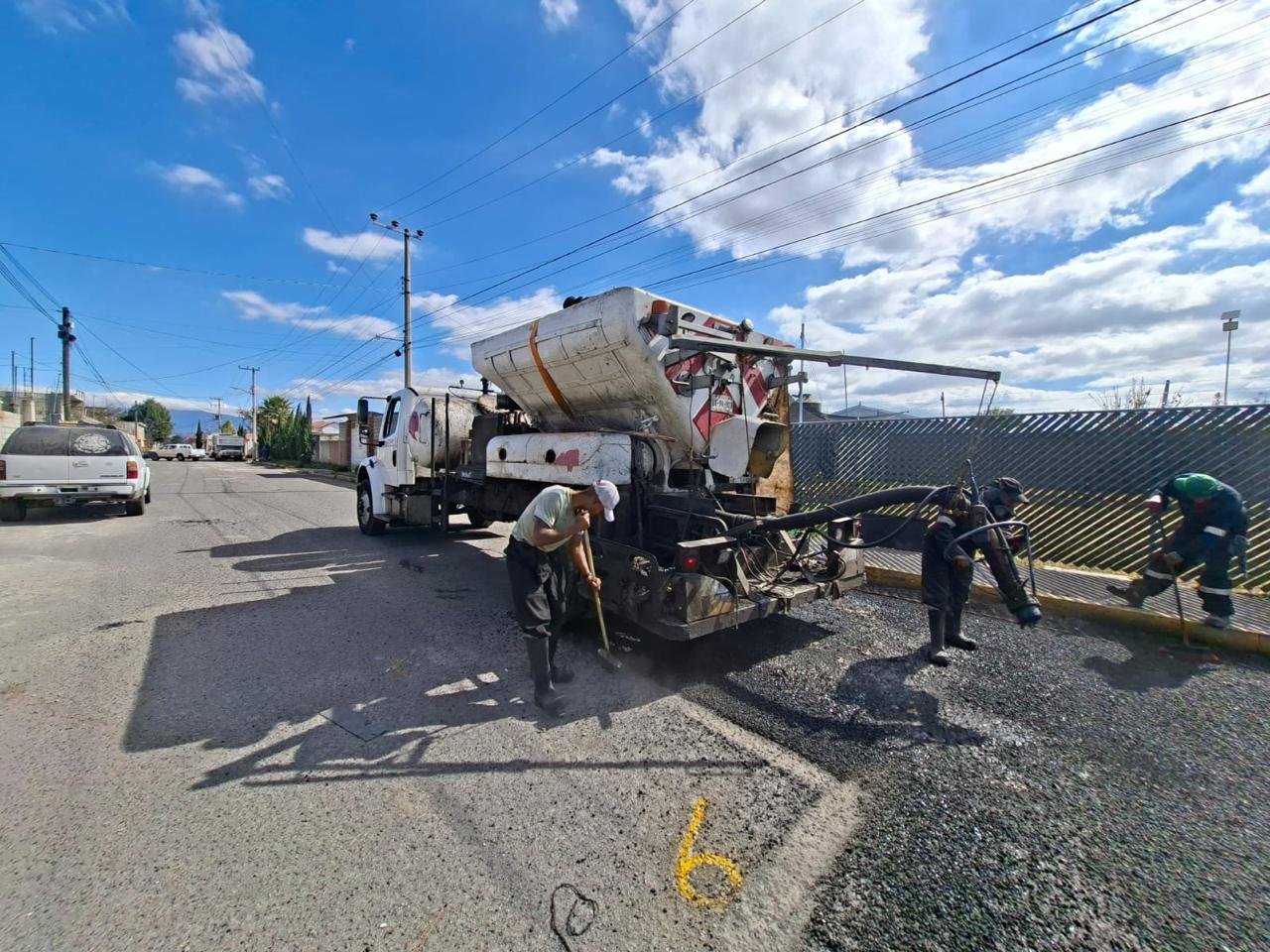 Menos baches en Metepec