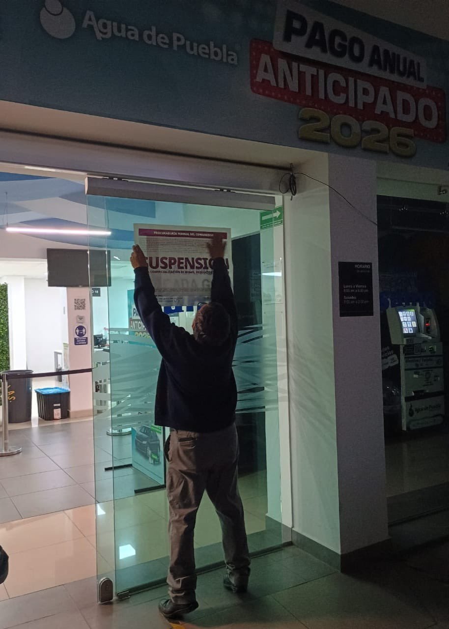 Profeco suspende módulos de Agua de Puebla por irregularidades en cobros e información al usuario